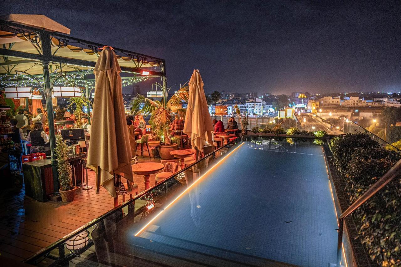 Hotel Lobby Sevilla Exterior foto Rooftop bar in Marrakech, Morocco